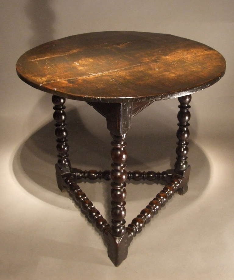 Charles II Oak Cricket Table