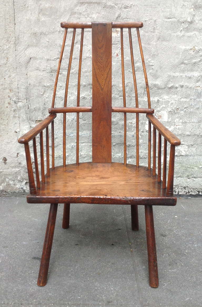 Welsh Rare Irish or West Country Comb Back Windsor Armchair