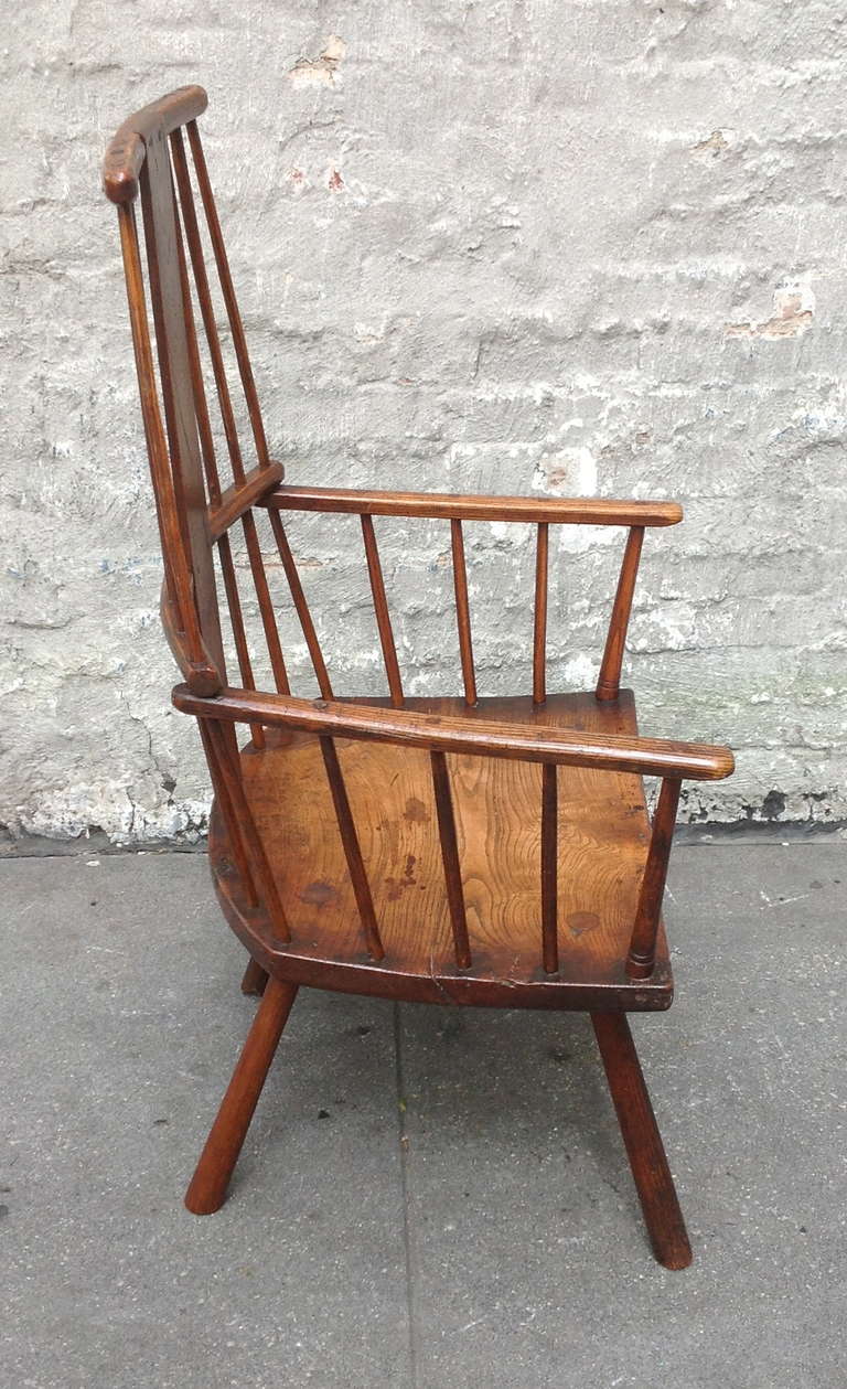 Rare Irish or West Country Comb Back Windsor Armchair 1