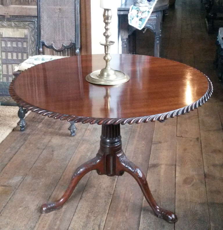 antique tilt top tea table