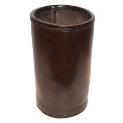 Antique 19th Century Leather Tavern Drinking Vessel