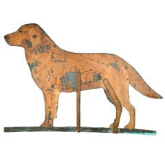 Antique A Life-sized Tavern Sign of a Dog
