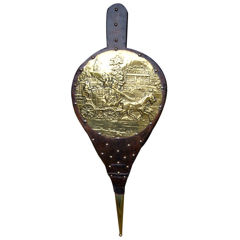 Decorative Overscale Fireplace Bellows For Sale at 1stDibs