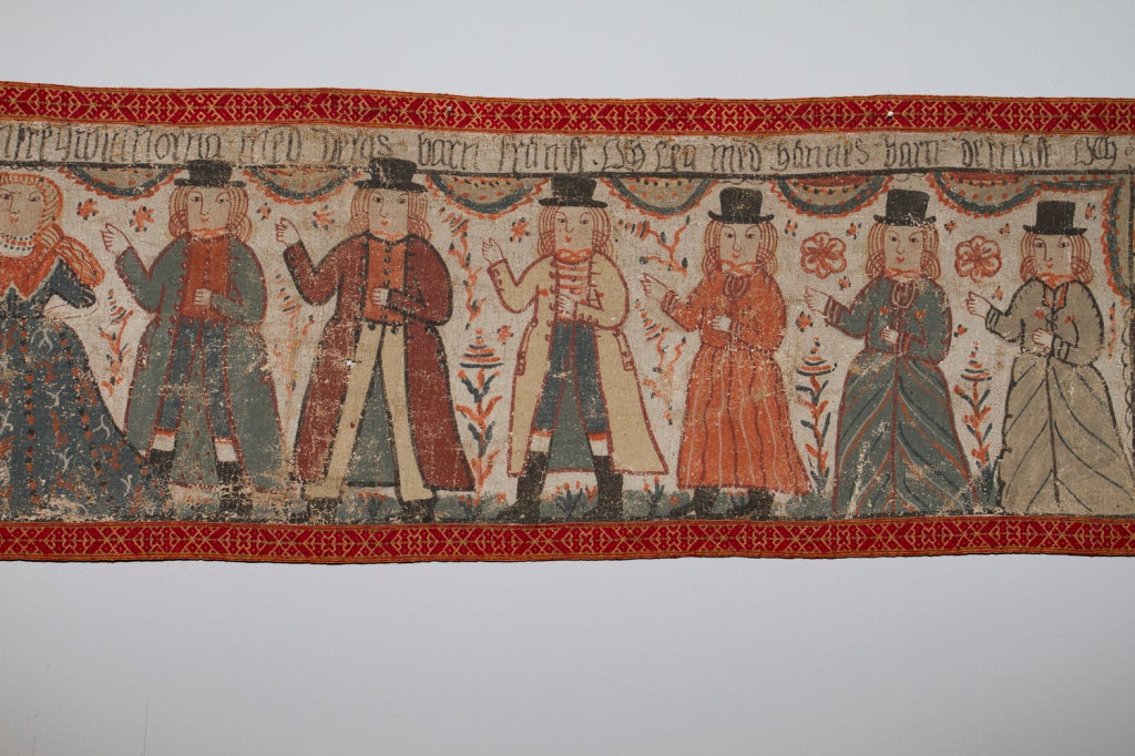 18th Century Swedish Folk Art Painting