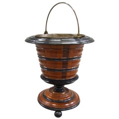 Antique Dutch Mixed Wood Peat Bucket