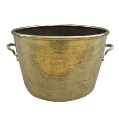 Early 19th Century Brass Two Handled Pot