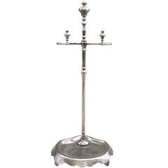 Vintage French Mid-19th Century Steel Fire Tool Stand