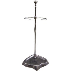 French 19th Century Steel and Iron Fire Tool Stand