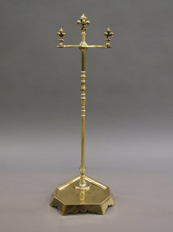 Fine Quality Brass Fire Tool Stand