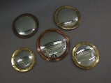 Collection of 1920s Convex Mirrors
