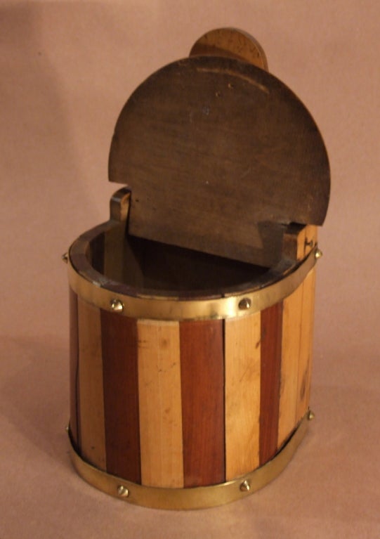 vintage wooden salt box