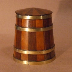 19th Century Scottish Mixed Wood Tobacco Box