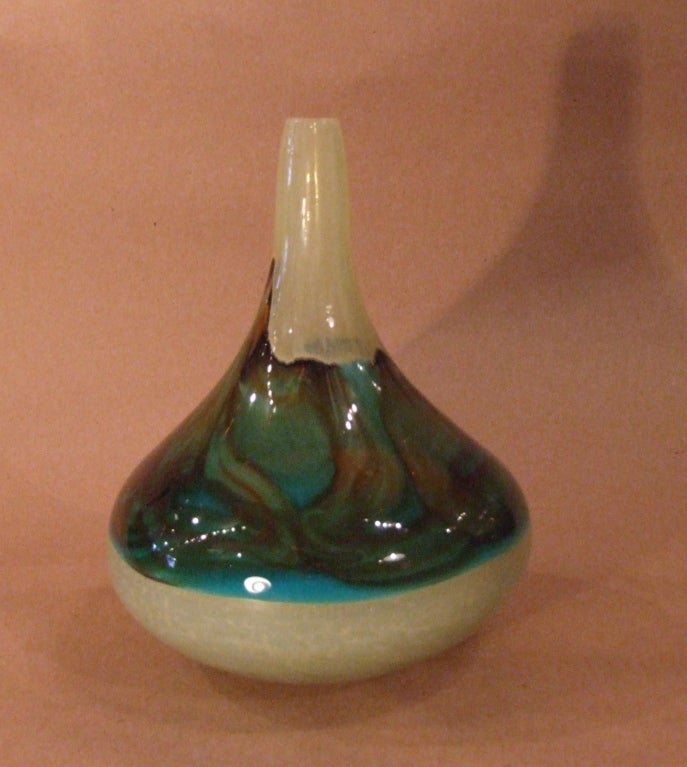 Mdina Glass Tear Shaped Vase