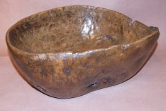 Antique 18th Century Swedish Burl Bowl