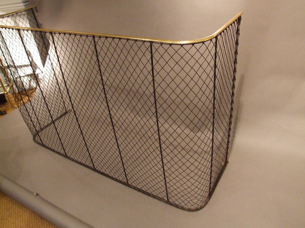 Overscale Wrought Iron Mesh Screen In Good Condition In Greenwich, CT