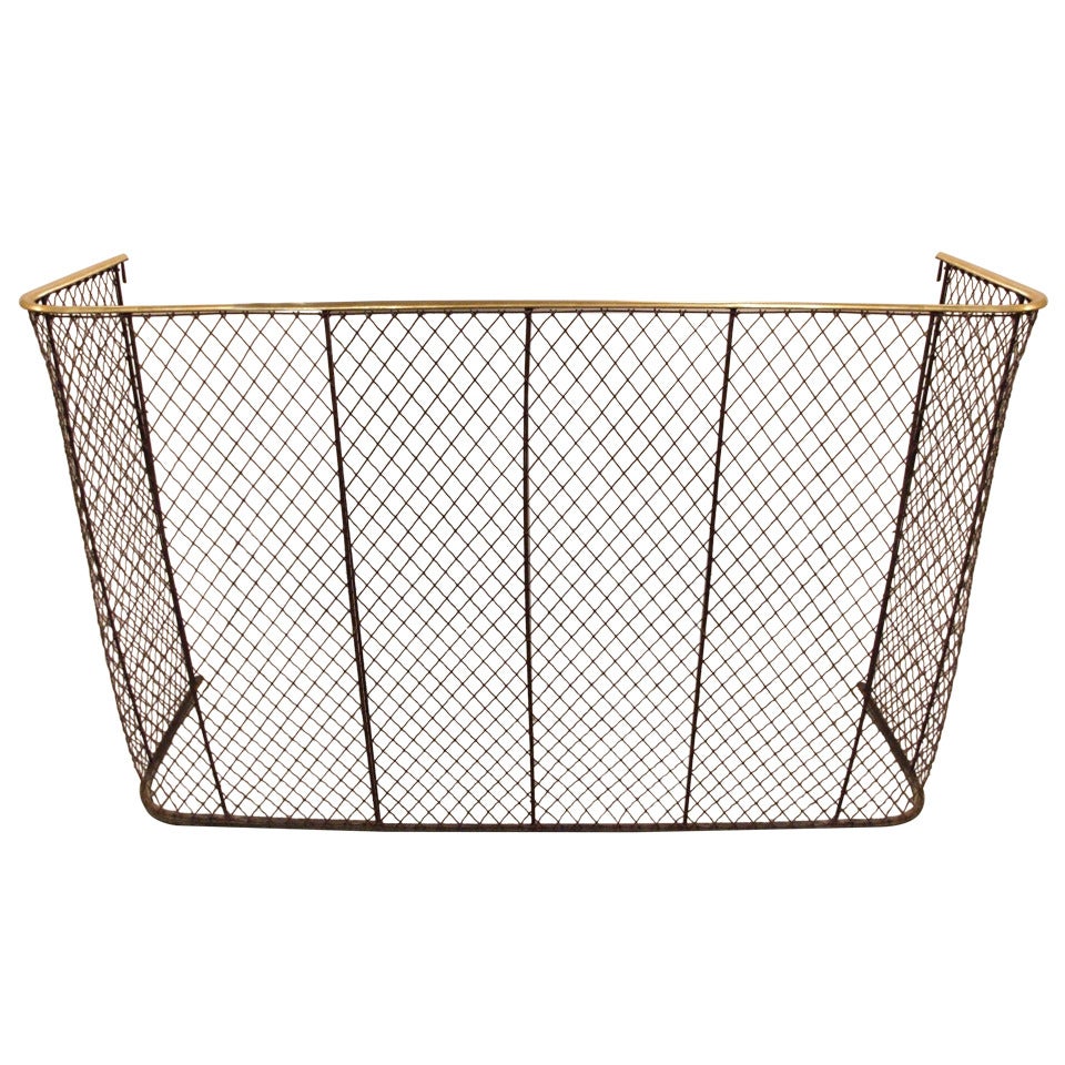 Overscale Wrought Iron Mesh Screen at 1stDibs