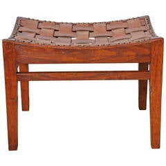 English Arts and Crafts Stool by Arthur Simpson of Kendal