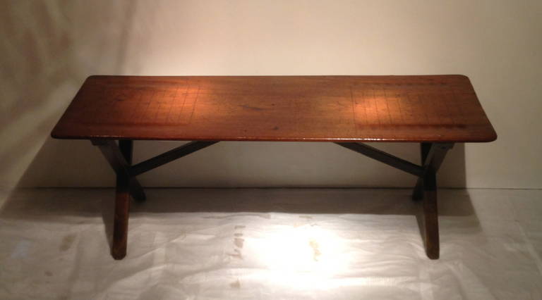 Georgian Mahogany and Pine Pub Table with Game Board Top 2