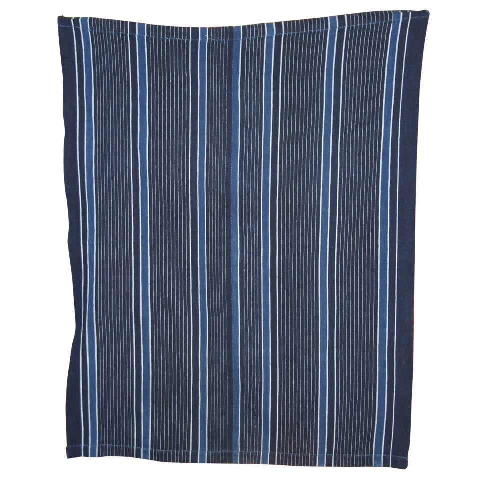 Indigo Dyed Yoruba (Nigeria) Woman's Weave Cloth