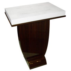 A Shagreen Top Table On A Macassar Ebony Base In The Dominique Style 12