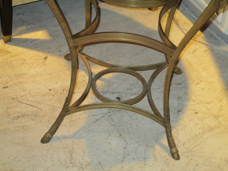 Exquisite Bronze Gueridon Table In Good Condition In New York, NY