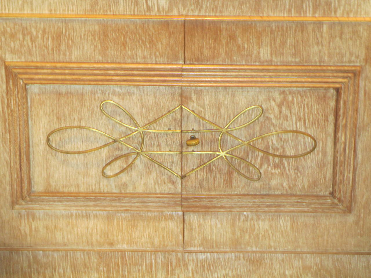 Mid-20th Century Sculptural French 1940s Cerused Oak Sideboard