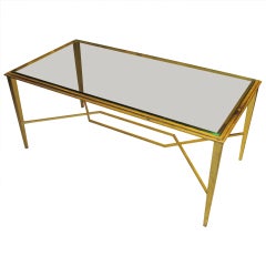 Gilt-Bronze Coffee Table by Maison Ramsay Gilt-Bronze Coffee Table by Maison Ramsay