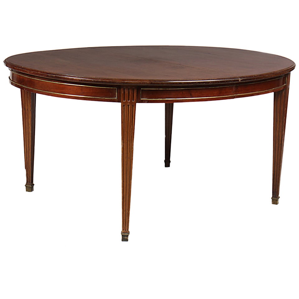 11 1/2 ft. Mahogany Louis XVI Style Table on Tapered Legs