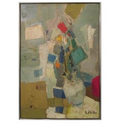 Stefan Lokos, Hungarian  (1913-1994) , Abstract Painting