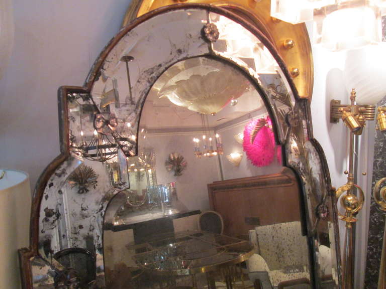 antique queen anne mirror