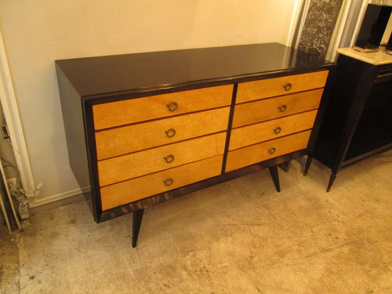 Mid-20th Century Mid-Century Modern Lacquered Parchment Chest