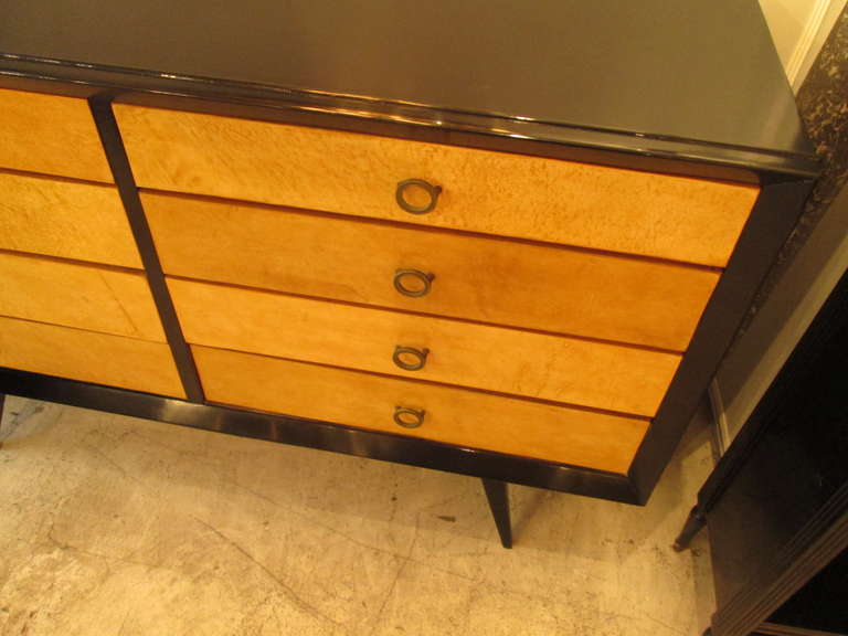 Mid-Century Modern Lacquered Parchment Chest 2