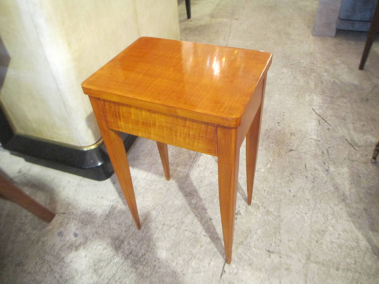 Pair of French Modernist Parquetry End Tables 2