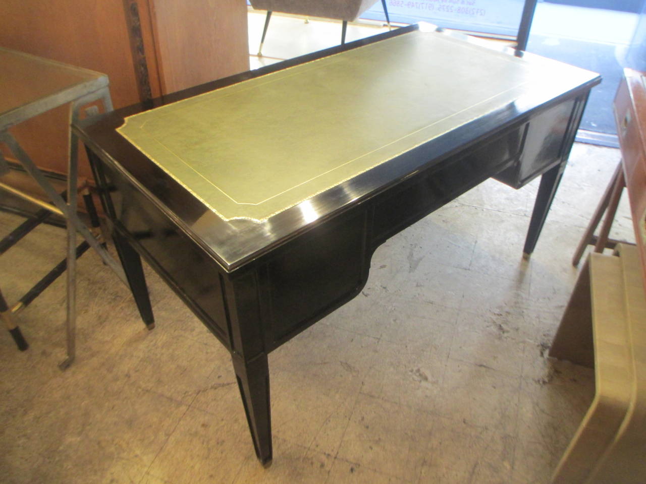 20th Century Directoire Style Leather-Top Bureau Plat Desk