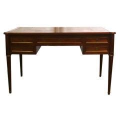 Vintage Directoire-Style Mahogany Bureau Plat/Desk