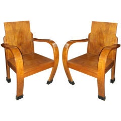 A Pair Modernist Chairs