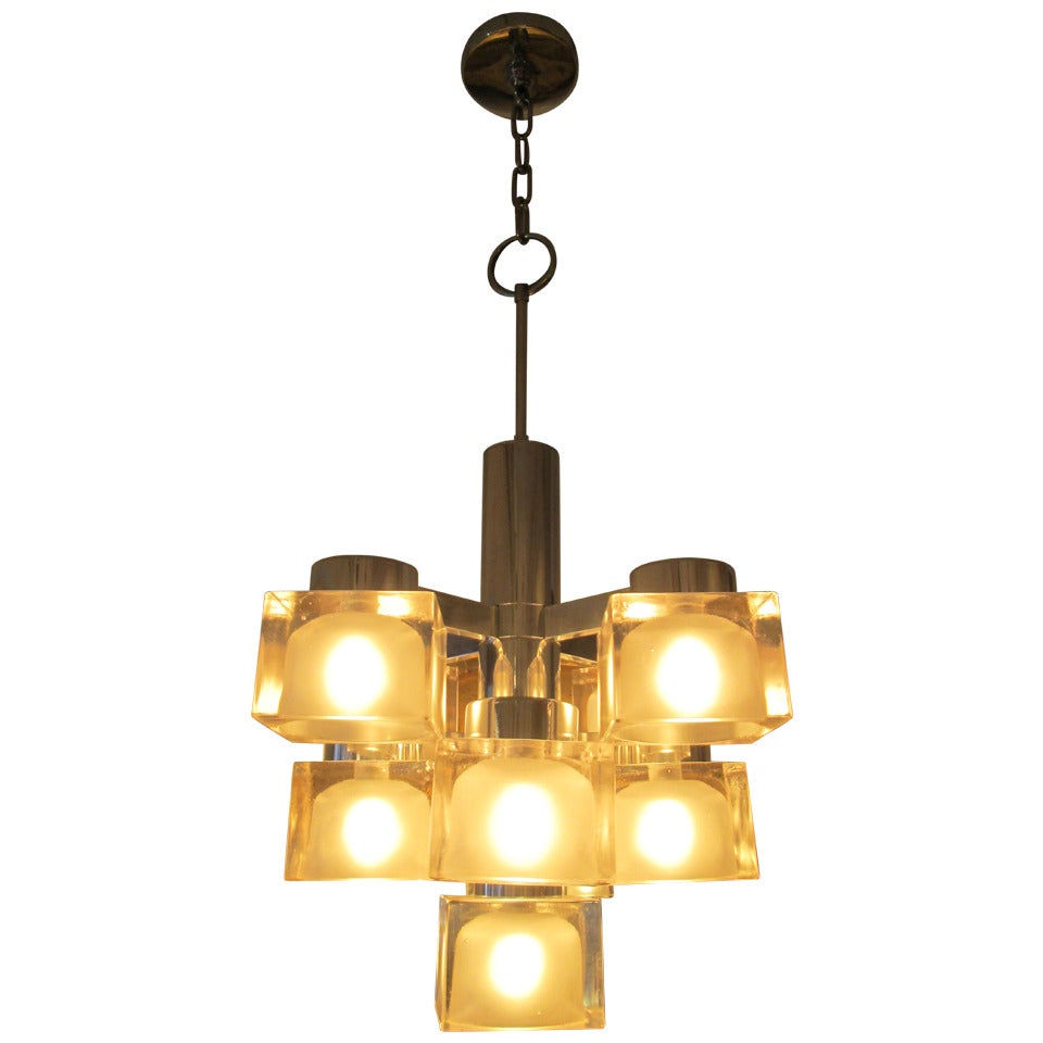Gaetano Sciolari Ice Cube Chandelier