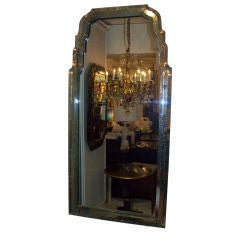 Vintage Queen Anne Style Venetian Mirror