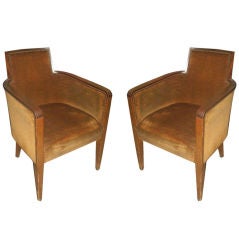 A Pair of French 40
s armchairs by Dominique