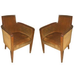 A Pair of French 40's armchairs by Dominique