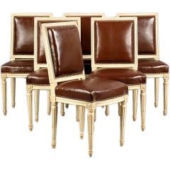 A set 6  Louis XVI-Style Dining Chairs