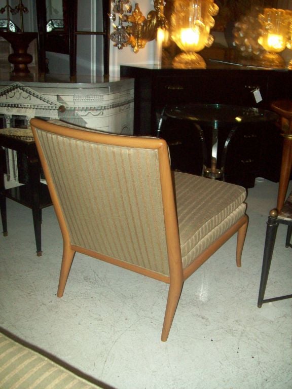 A pair of T.H. Robsjohn Gibbins Slipper Chairs