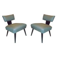 A pair Sculptural Mid Century Modern Chairs