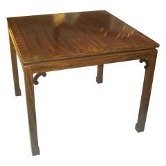 Exceptional Faux-Rosewood Chinese-Chippendale Style Table