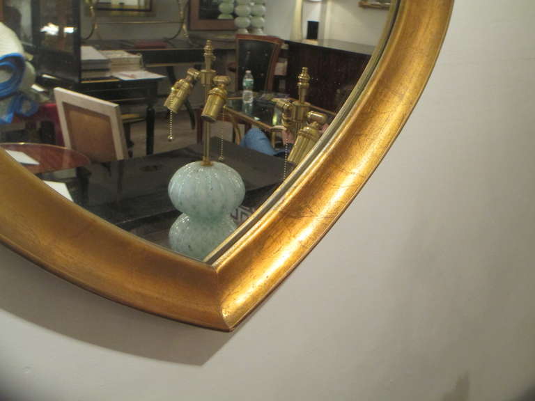 Gilt Wood Mirror in the Gothic Manner In Excellent Condition In New York, NY