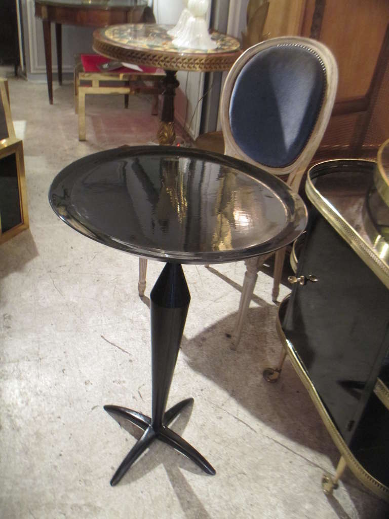 Italian Mid Century Lacquered Table In Excellent Condition In New York, NY