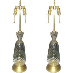Pair of Murano Glass Lamps 2