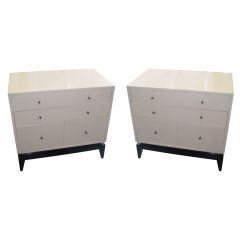 A Pair of Mid-Century Modern Lacquered Chests