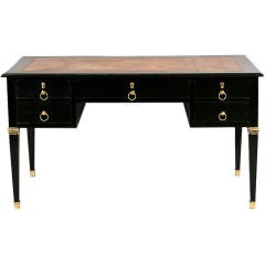 Jansen Louis XVI style ebonized desk