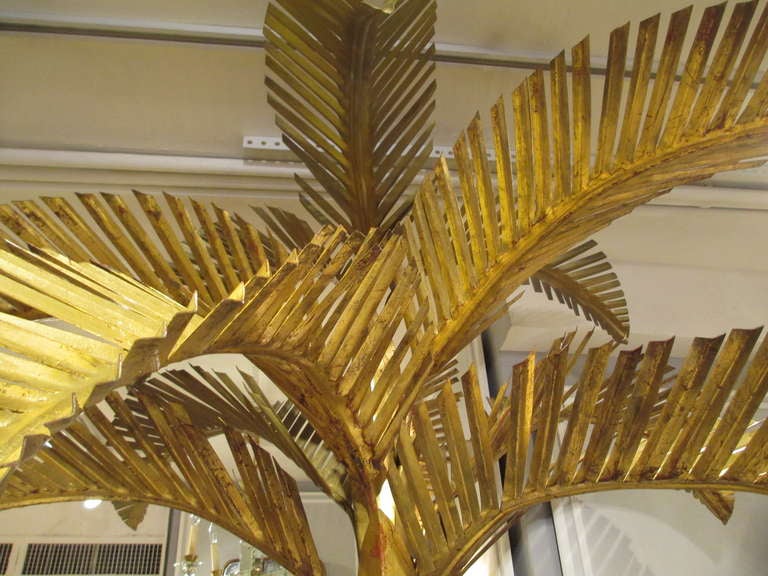 decorative metal palm tree